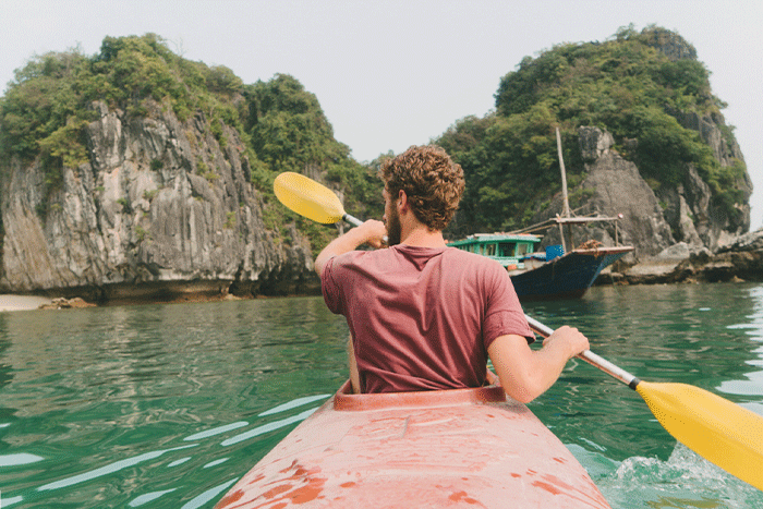 Kayaking on Lan Ha Bay